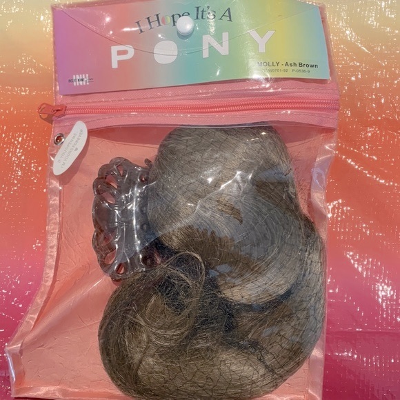 Insert Name Here INH Molly Ponytail in Ash Brown - Picture 2 of 10